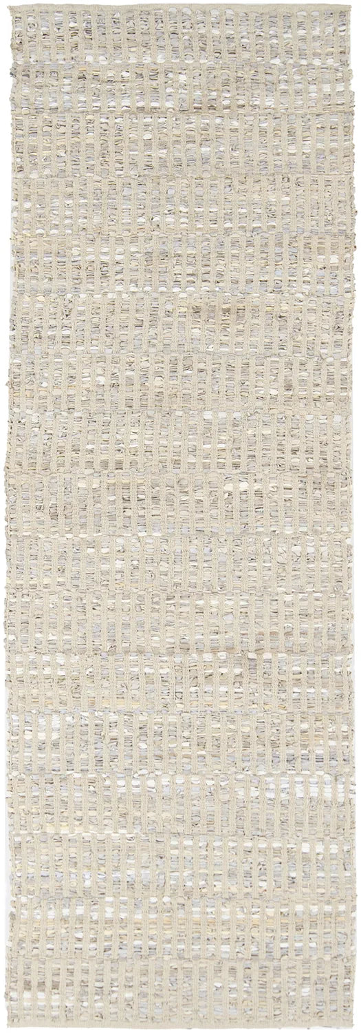 Chandra Jazz JAZ-17001 Grey and Tan runner rug, flat view