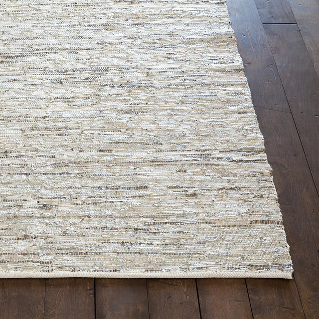 Chandra Jazz JAZ-17005 Silver and Grey and Tan rug, corner detail