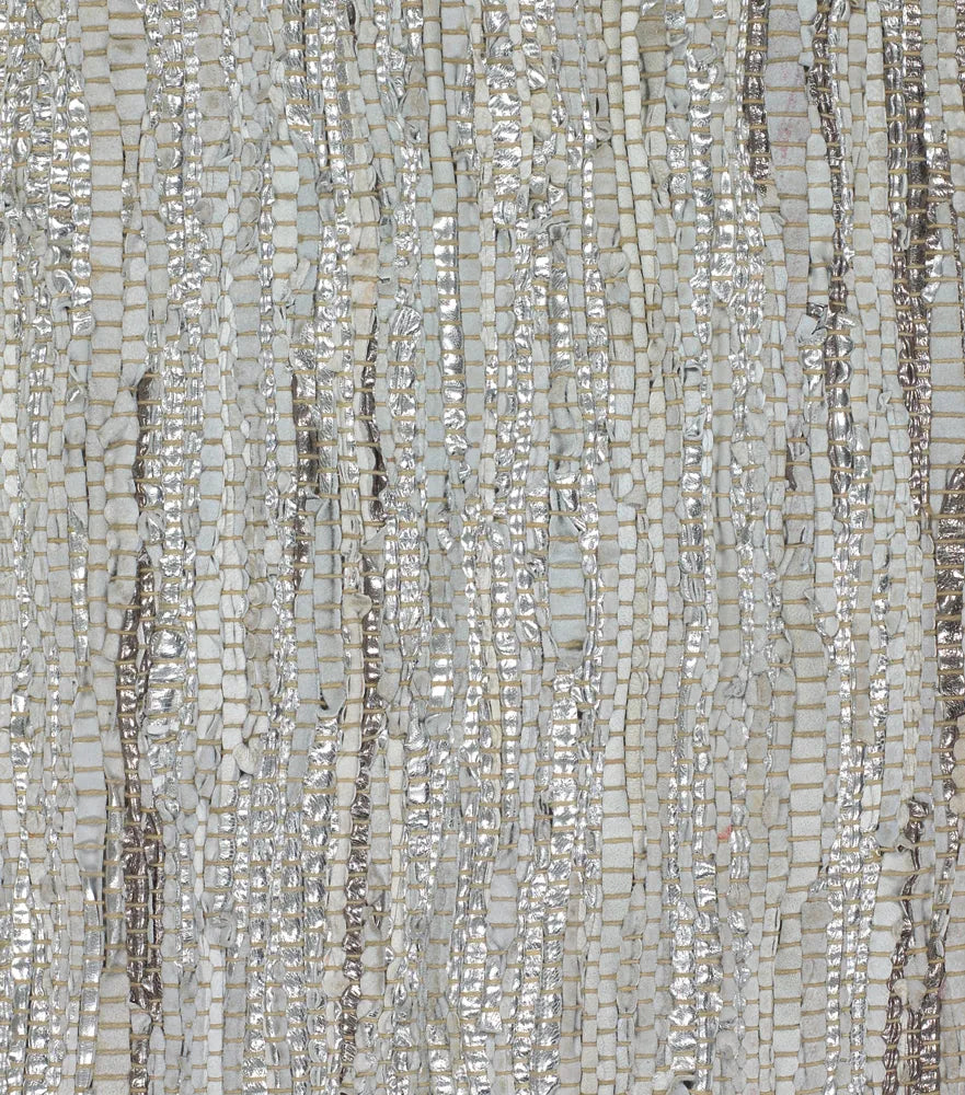 Chandra Jazz JAZ-17005 Silver and Grey and Tan rug, texture close-up