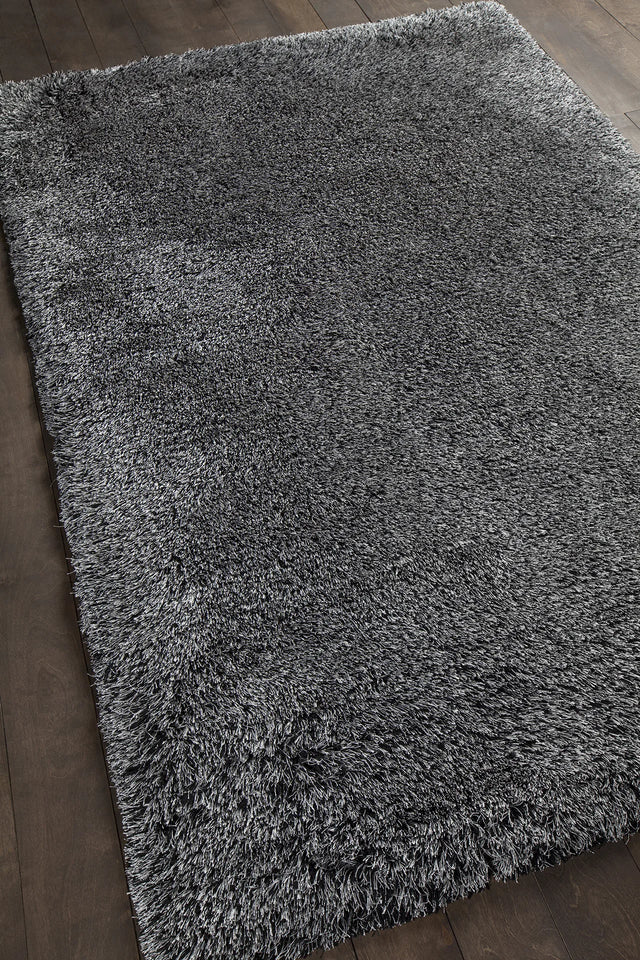 Chandra Joni JON-39302 Silver and Black rug, angled side view