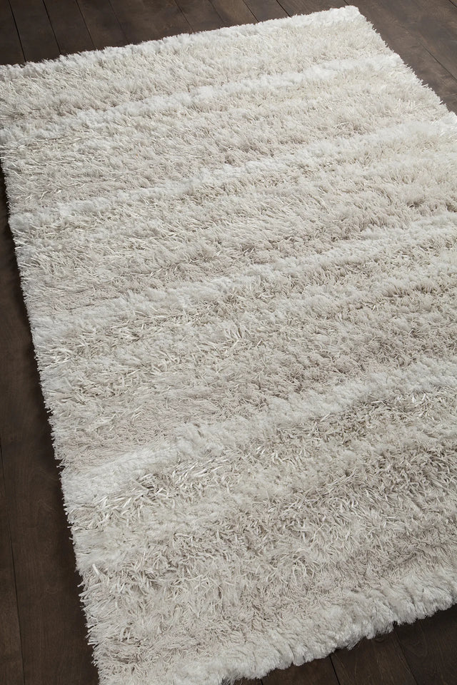 Chandra Kapaa KAP-15501 Cream and Beige rug, angled side view