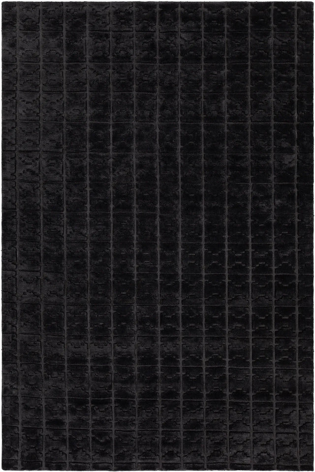 Chandra Keira KEI-50103 Black rug, flat view