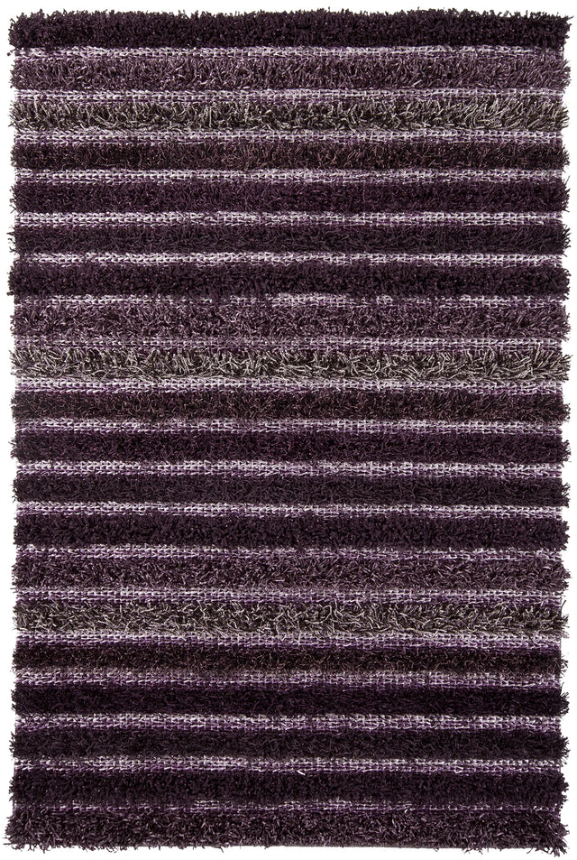 Chandra Lavasa LAV-21401 Purple and Grey rug, flat view