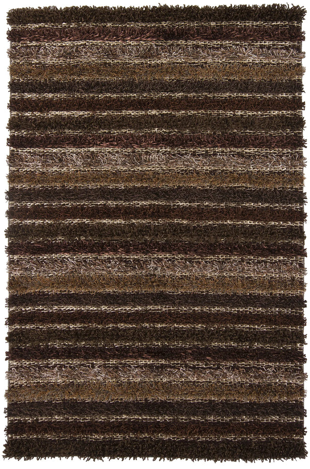 Chandra Lavasa LAV-21402 Brown and Taupe and Tan rug, flat view