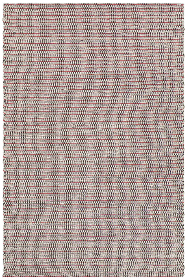 Chandra Lena LEN-44601 Red and White and Grey and Black rug, flat view