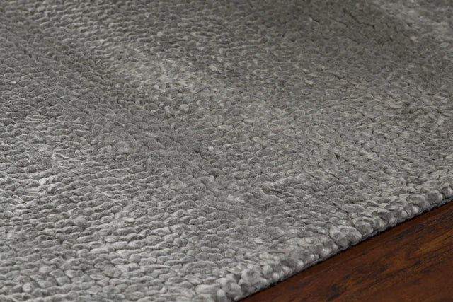 Chandra Mae MAE-39001 Silver rug, side detail view