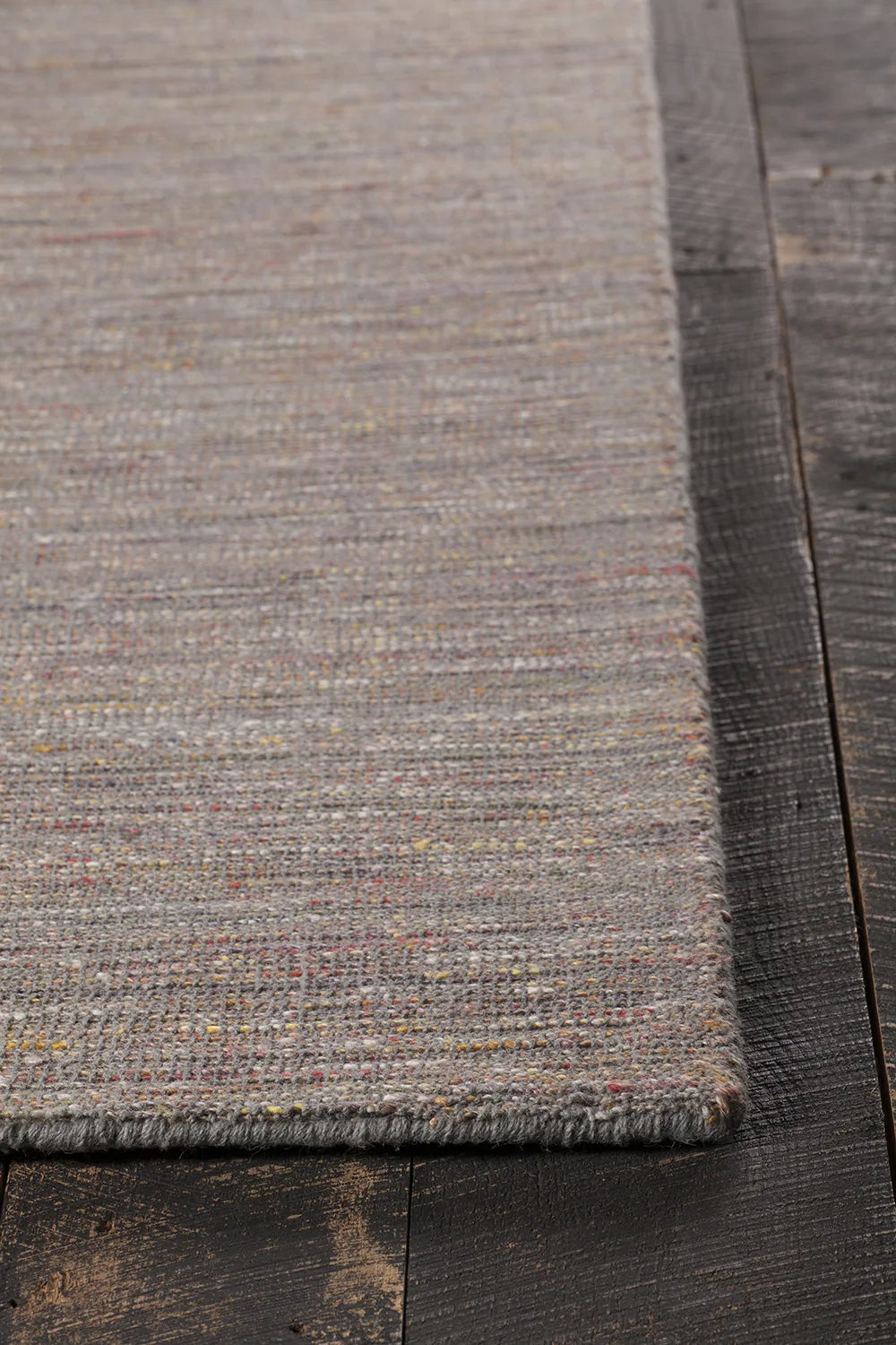 Chandra Medona MED-37402 Grey and Red and Yellow rug, corner detail