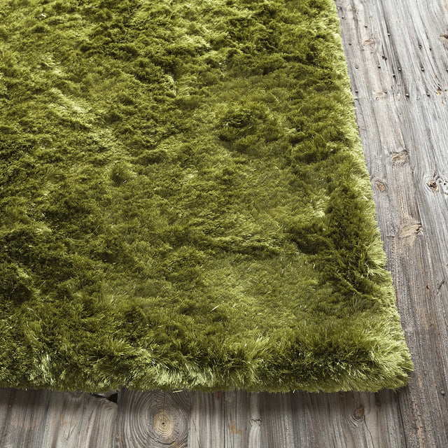 Chandra Mercury MER-6900 Green rug, corner detail