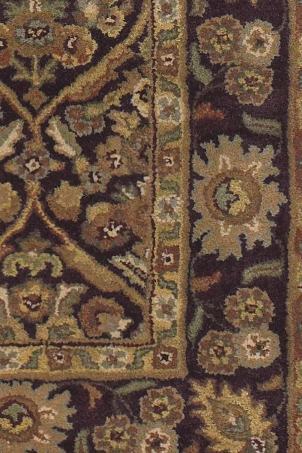 Chandra Metro MET-563 Brown and Yellow and Green and Beige rug, texture close-up