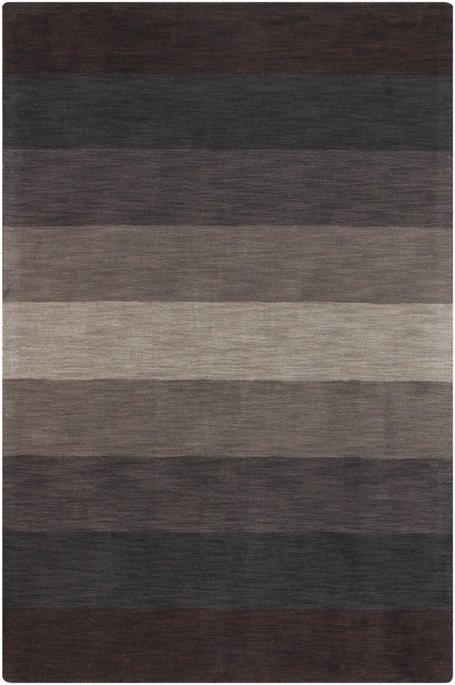 Chandra Metro MET-568 Charcoal and Grey and Brown rug, flat view