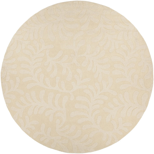 Chandra Mystica MYS-29800 White round rug, flat view