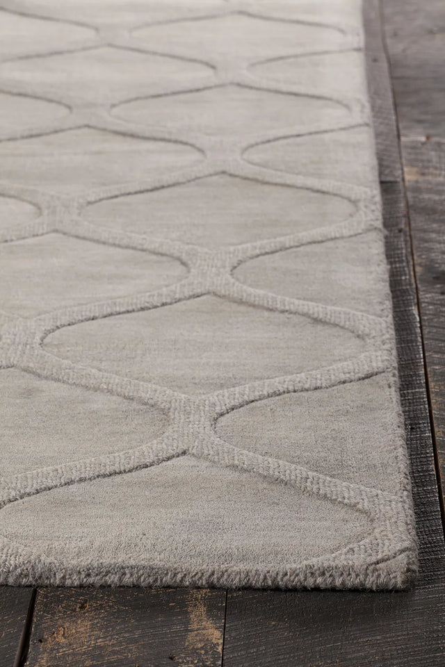 Chandra Mystica MYS-29805 Grey rug, corner detail