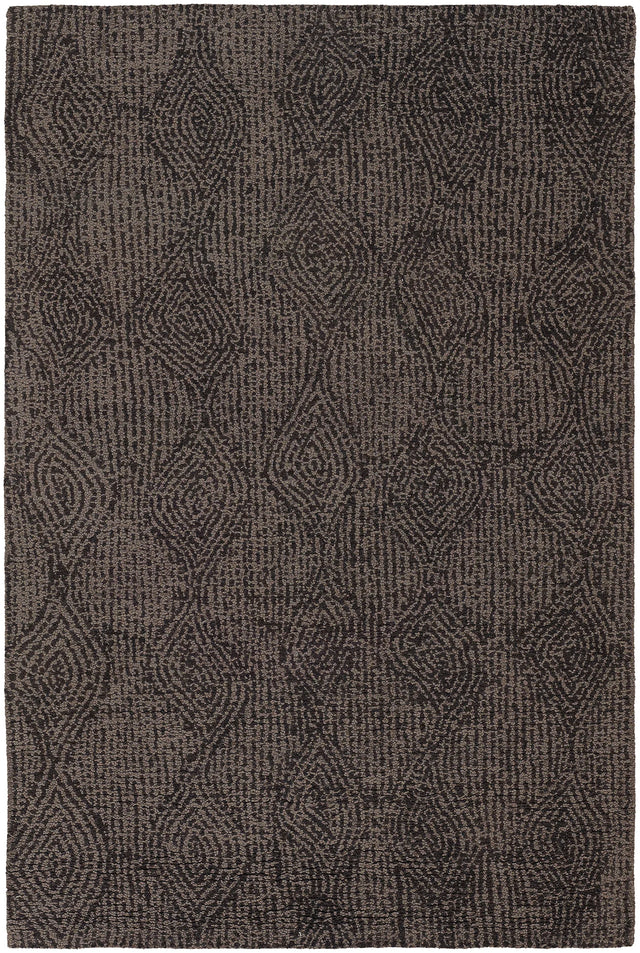 Chandra Navyan NAV-5004 Taupe and Brown rug, flat view