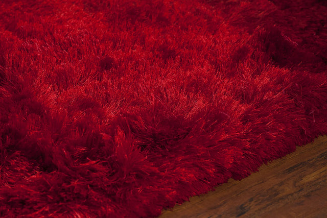 Chandra Naya NAY-18802 Red rug, side detail view