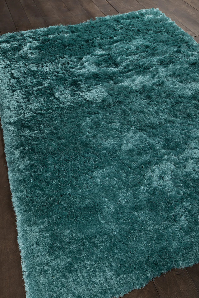 Chandra Naya NAY-18810 Blue rug, angled side view