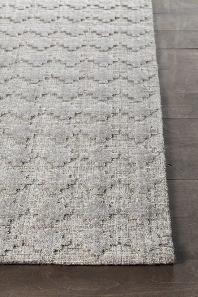 Chandra Netix NET-33200 Grey rug, corner detail
