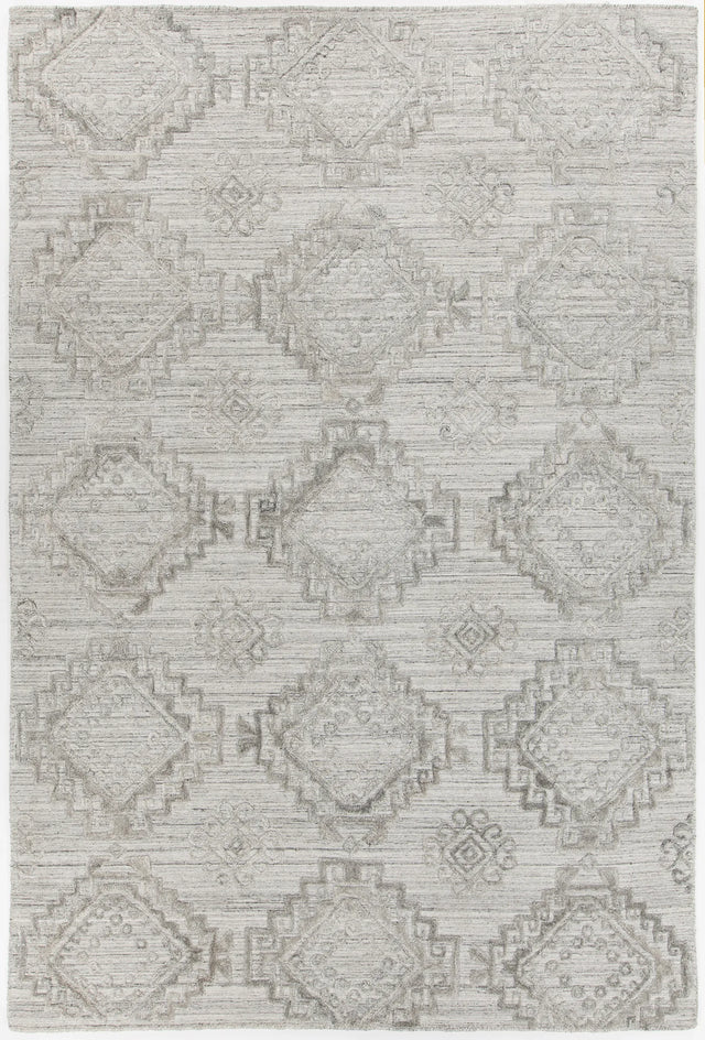 Chandra Nimah NIM-46502 Silver rug, flat view