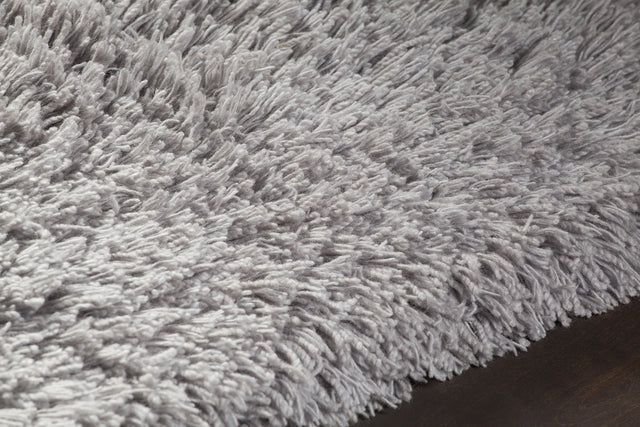 Chandra Noely NOE-43201 Grey rug, side detail view