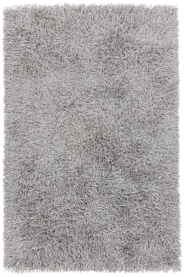 Chandra Nora NOR-44900 White and Black rug, flat view