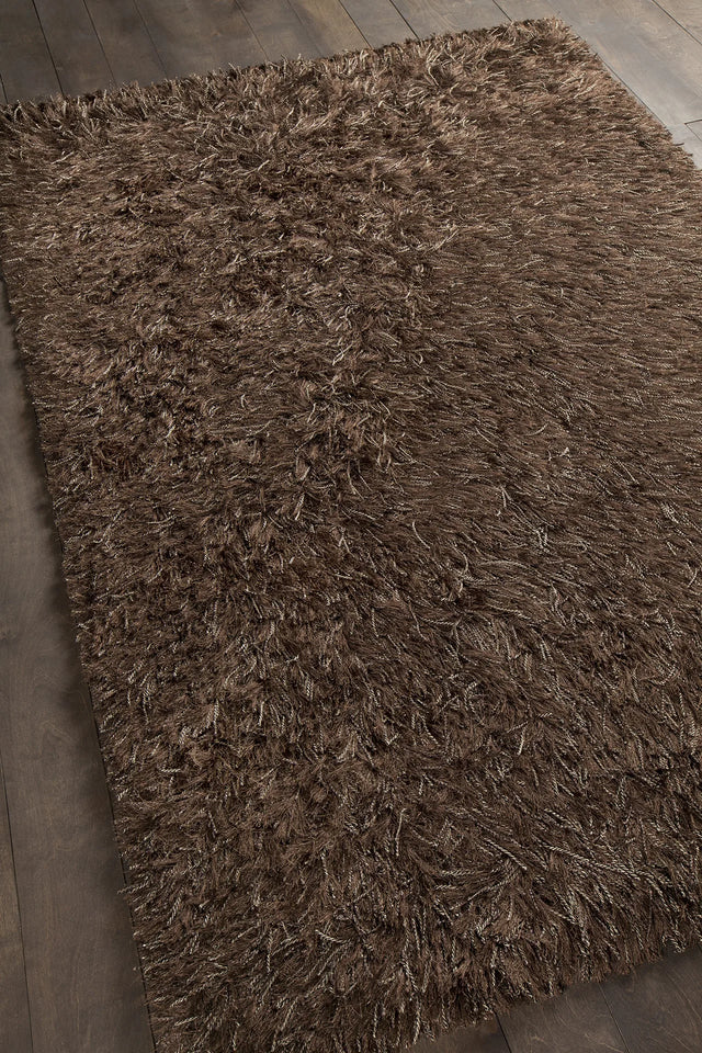 Chandra Onex ONE-35301 Brown rug, angled side view