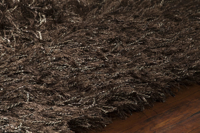 Chandra Onex ONE-35301 Brown rug, side detail view