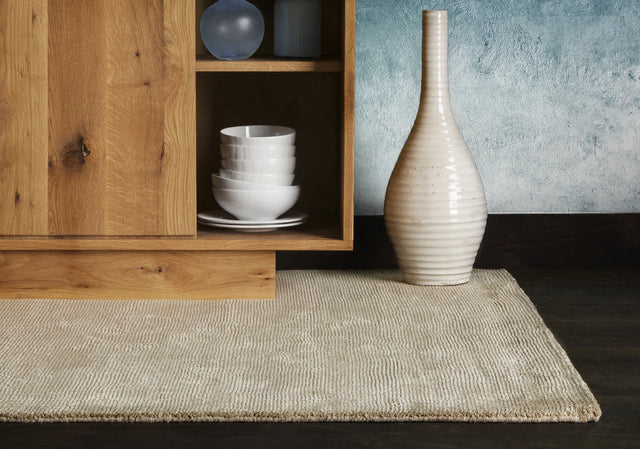 Chandra Orim ORI-26503 Tan rug, shown in a styled room setting