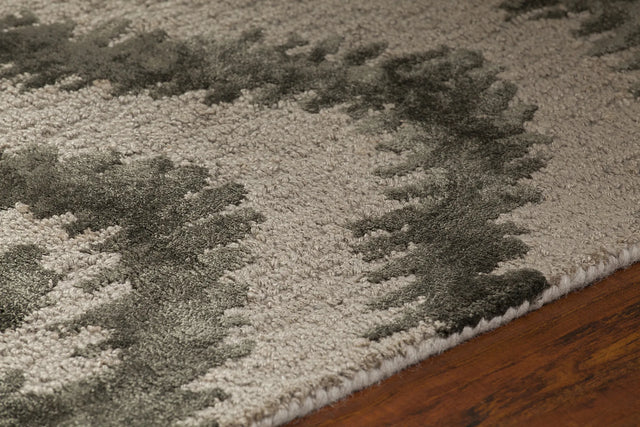 Chandra Paola PAO-41401 Natural and Grey rug, side detail view