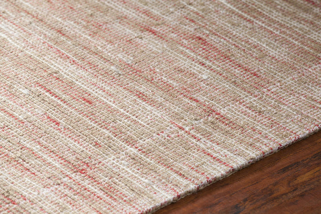 Chandra Pretor PRE-34202 Pink and Natural rug, side detail view
