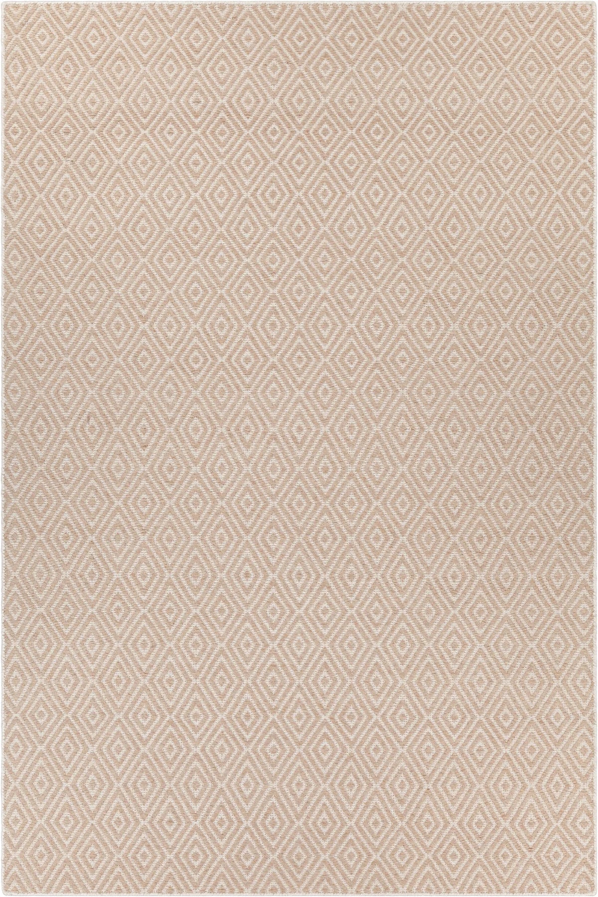 Chandra Raven RAV-47402 Tan rug, flat view