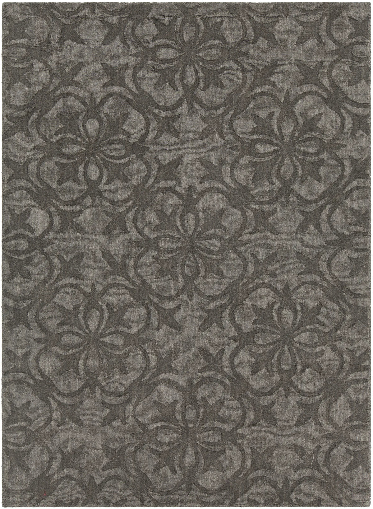 Chandra Rekha REK-29601 Taupe and Charcoal rug, flat view