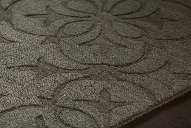 Chandra Rekha REK-29601 Taupe and Charcoal rug, side detail view