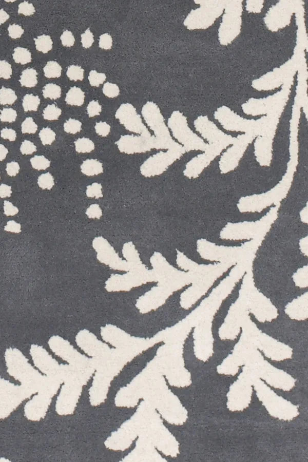 Chandra Rowe ROW-11107 Grey and Ivory rug, texture close-up