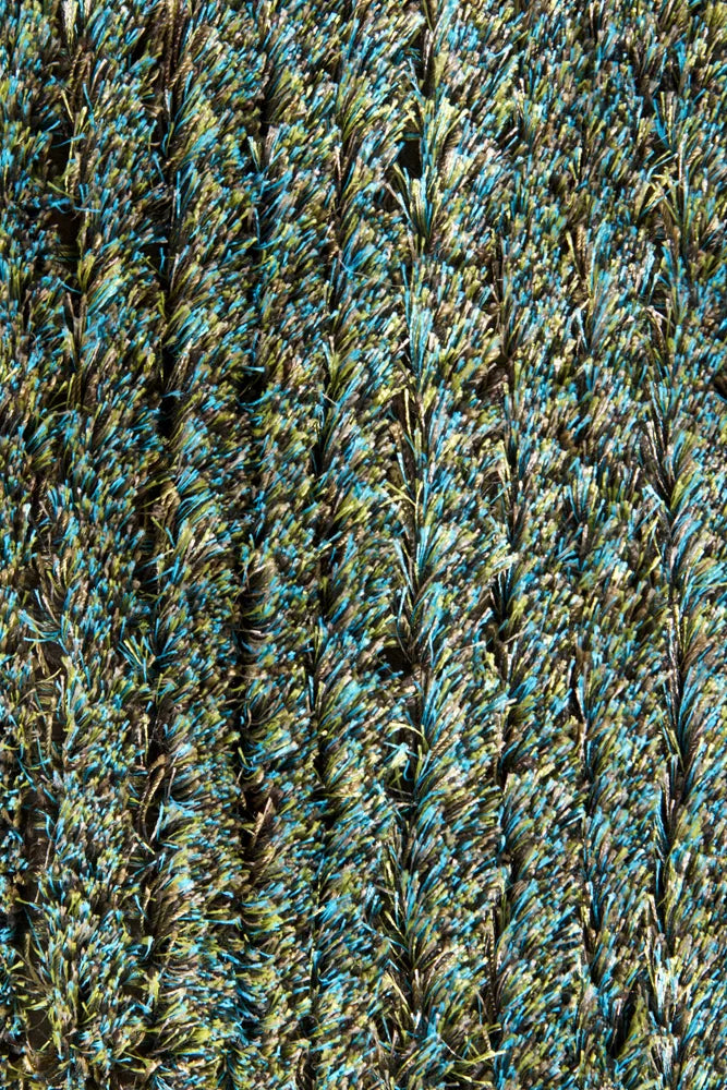 Chandra Royal ROY-15103 Blue and Green rug, texture close-up