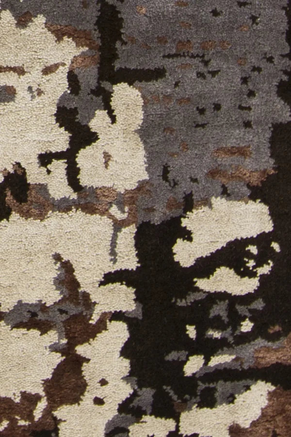 Chandra Rupec RUP-39611 Grey and Beige and Brown rug, texture close-up