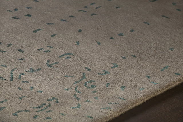 Chandra Rupec RUP-39612 Grey and Blue rug, side detail view