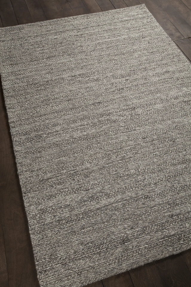 Chandra Saira SAI-44700 Silver rug, angled side view