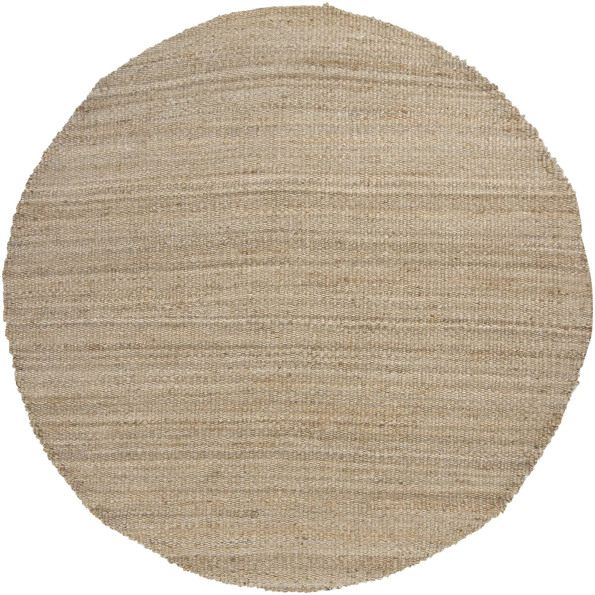 Chandra Saket SAK-3701 Natural Tan round rug, flat view