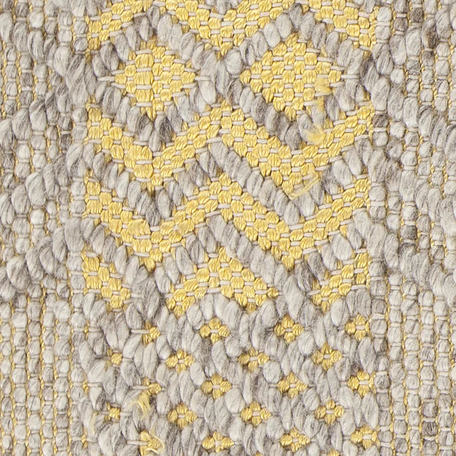Chandra Salona SAL-34502 Yellow and Natural rug, texture close-up