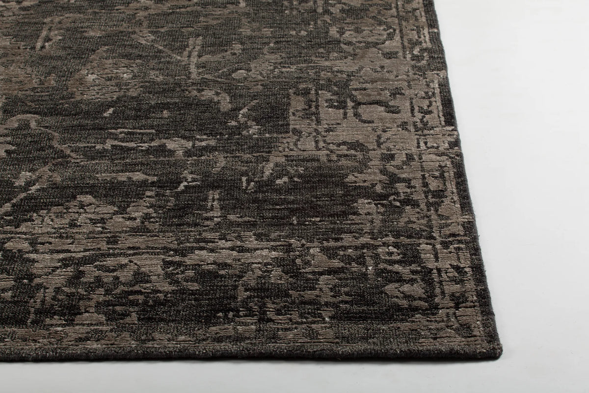 Chandra Sasha SAS-47001 Beige and Grey rug, corner detail
