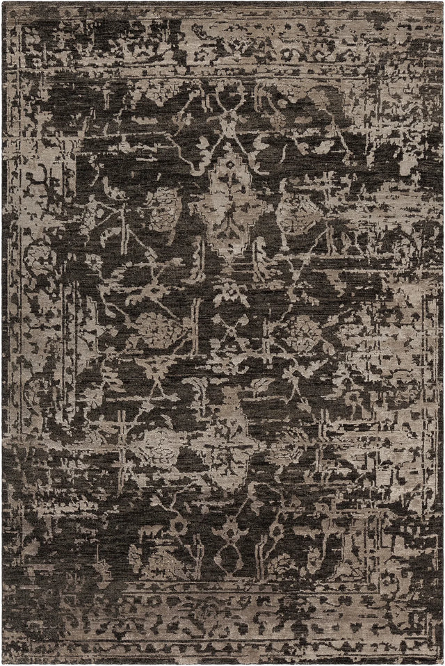 Chandra Sasha SAS-47001 Beige and Grey rug, flat view