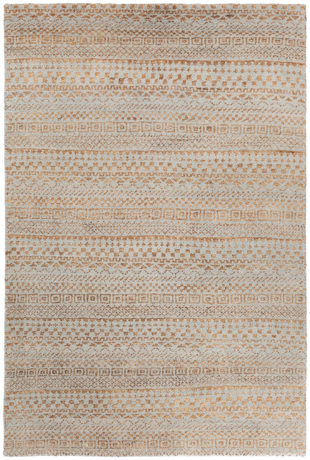 Chandra Selene SEL-48901 Grey and Natural rug, flat view