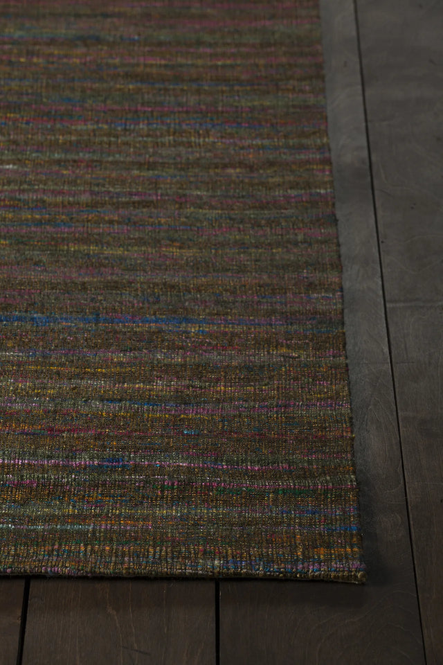Chandra Shenaz SHE-31201 Multi Colored rug, corner detail