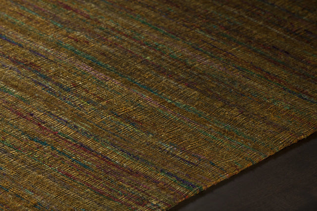 Chandra Shenaz SHE-31202 Yellow rug, side detail view