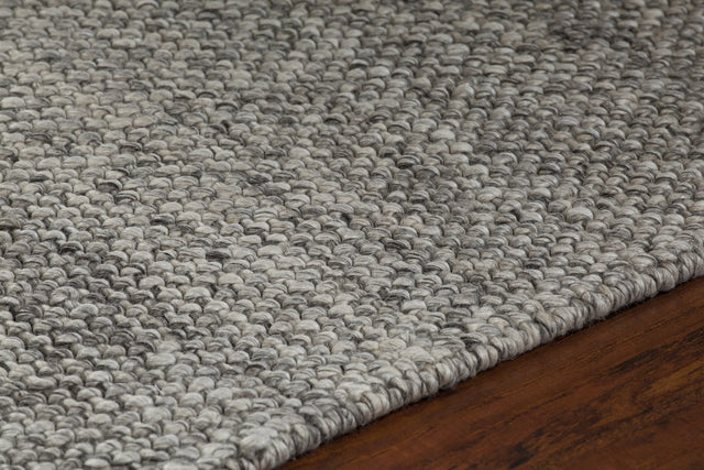 Chandra Sinatra SIN-10100 Taupe and Grey and Cream rug, side detail view