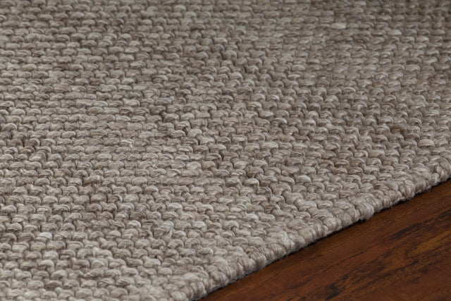 Chandra Sinatra SIN-10101 Brown and Cream rug, side detail view