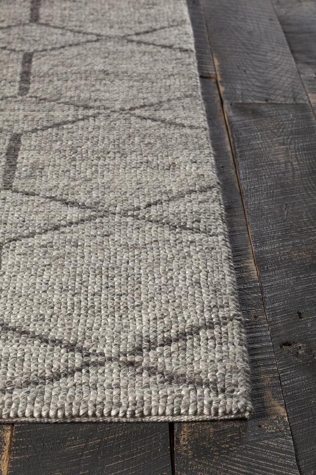 Chandra Slone SLO-32802 Silver rug, corner detail