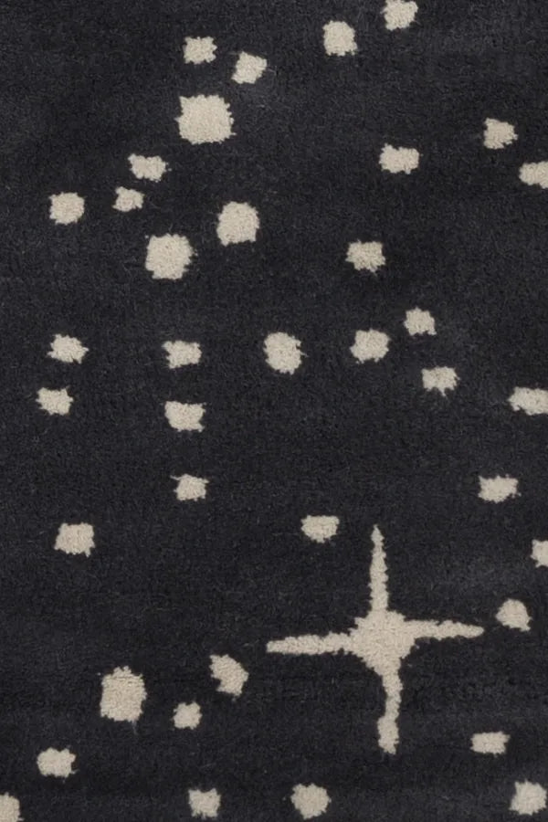 Chandra Stella STE-52115 Black and Ivory rug, texture close-up