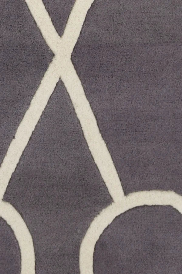 Chandra Stella STE-52179 Dark Grey and Cream rug, texture close-up