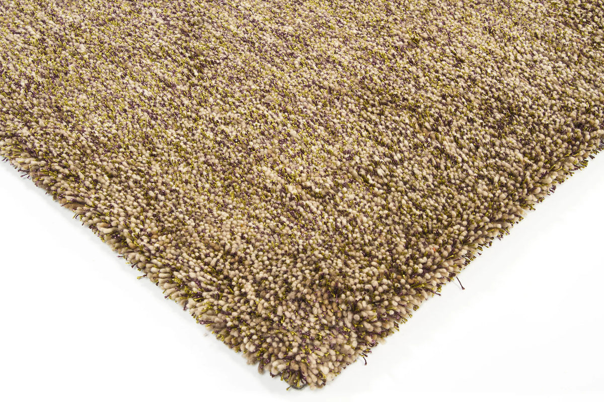 Chandra Sterling STE-21802 Brown and Green and Purple rug, corner detail