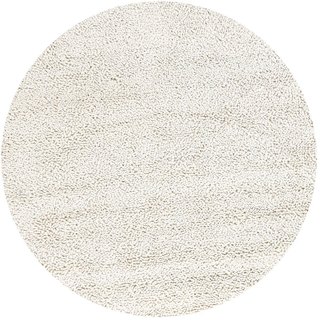Chandra Strata STR-1106 White round rug, flat view